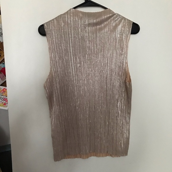 Anthropologie Eri+Ali Sleeveless Gold Top - Picture 4 of 5